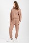 Camel Kapşonlu Sweatshirt Takım